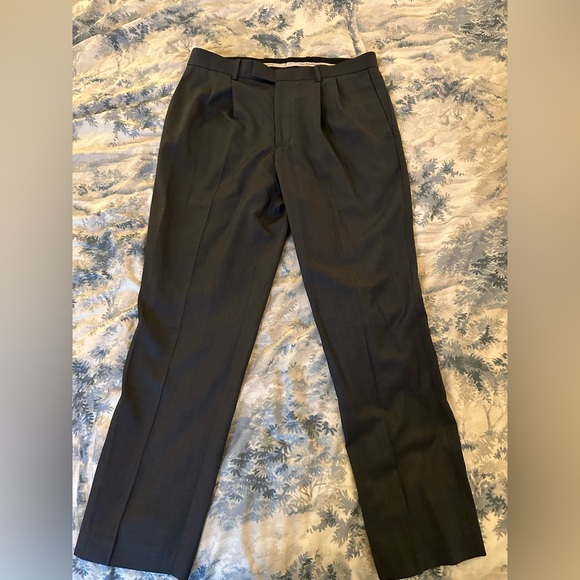 Perry Ellis Charcoal Gray Dress Pants 33x30 - Picture 1 of 2